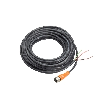 Przewód 1/220 UNF 3 piny konektor prosty żeński PVC IP69K XZCPA1865L5