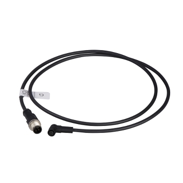 Adapter męski M12 3 piny prosty złącze żeńskie M8 3 piny kątowy zatrzask PUR IP67 XZCR1502040G1