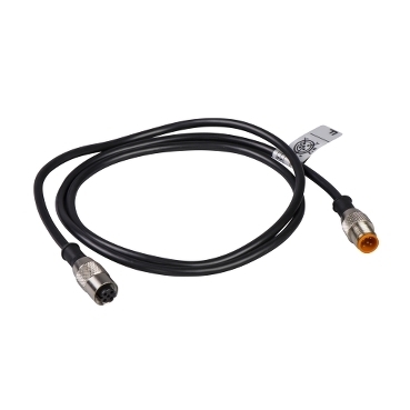 Adapter męski M12 3 piny prosty złącze żeńskie M12 3 piny prosty złącze PUR IP67 XZCR1511062F1