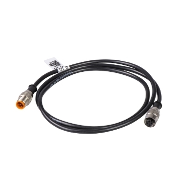 Adapter męski M12 3 piny prosty złącze żeńskie M12 3 piny prosty złącze PUR IP67 XZCR1511062F2