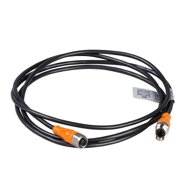 Adapter męski M12 5 pinów prosty kabel z zatrzaskiem żeńskie M12 5 pinów prosty kabel z zatrzaskiem IP69K XZCRA151164D2