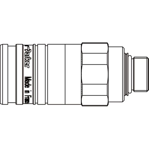 Szybkozłącze seria RSD M22x1,5 metryczny gwint zew 250 BAR stal RSD-501-22MM-F