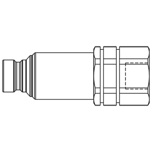 Nypel szybkozłącze seria FEM/IF 3/8 BSPP gwint wew 250 BAR stal FEC-372-6FB