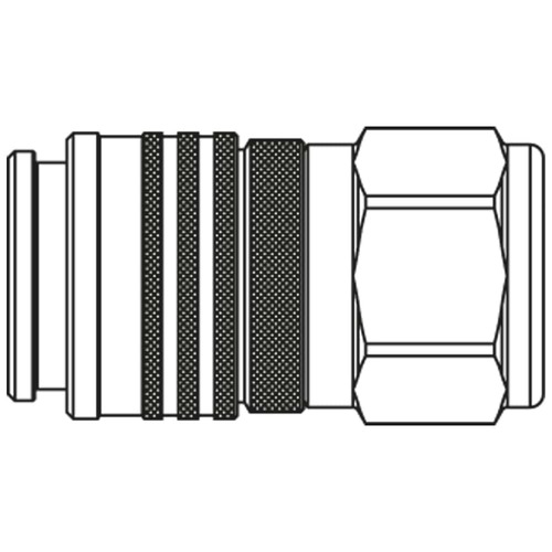 Szybkozłącze seria FF-profil Tema 3/4 BSPP gwint wew 450 BAR stal FF5010-75 CV