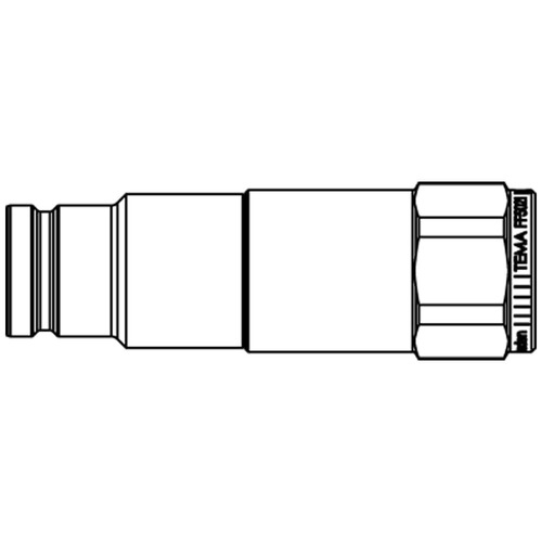 Nypel szybkozłącze seria FF-profil Tema 3/4 BSPP gwint wew 400 BAR stal FF7521 C