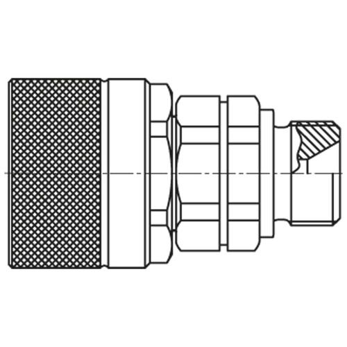 Nypel szybkozłącze seria QHPA 1/2 BSPP gwint zew 400 BAR stal QHPA14-F4B4-C