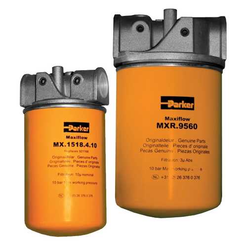 Filtr niskociśnieniowy 10 µm seria MAXIFLOW przyłącze G1 1/2 przepływ 270 l/min MXA3310CBG2GG241