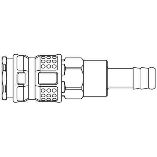 szybkozłącze żeńskie DN7,8 pod wąż Ø 6 mm 1625KATF06SPN