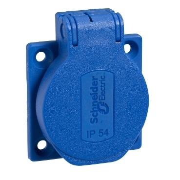 Gniazdo do Kaedra 50X50 szare IP54220V 2PT PKS51B