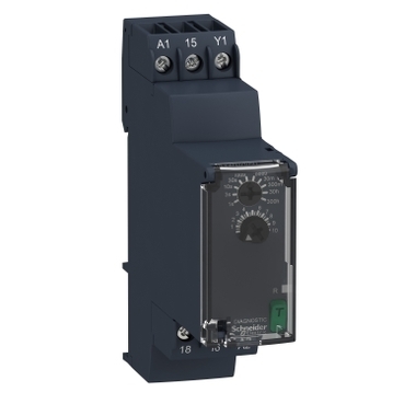 Przekaźnik czasowy z opóźnieniem 24-240V AC/DC 0.05s..300h styk 1C/O 8A RE22R1AMR