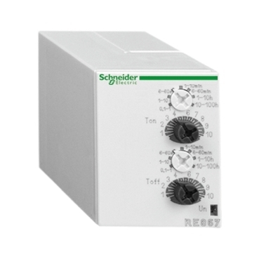 Przekaźnik czasowy wtykowy zakres 0.1..60min 2NO 24..240V AC RE88867305