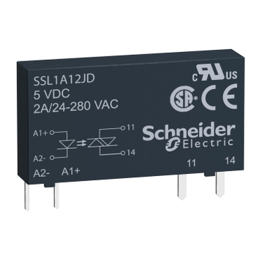 Przekaźnik półprzewodnikowy SSR 15-30VDC / wyjście 24-280V AC 2A SSL1A12BD