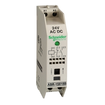 Przekaźnik interfejsowy 1NC+1NO 24V AC/DC ABR1S618B