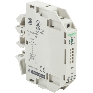 Moduł interfejsu wyjściowego 9.5 mm elektromechaniczny 24 V DC 1 NZ ABR2S112B