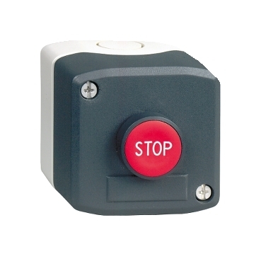Kasetka z przyciskiem czerwonym STOP 1NC XALD114