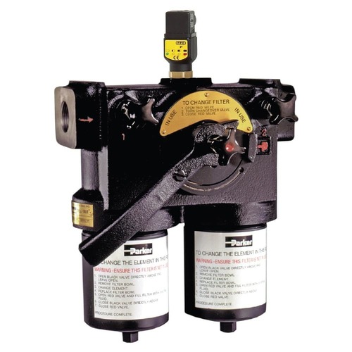 Filtr wysokociśnieniowy Duplex 5 µm seria 22PD/32PD przyłącze 1 1/2 SAE przepływ 210 l/min 32PD205QVT1KR241