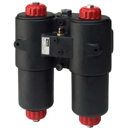 Filtr średniego ciśnienia Duplex 2 µm seria DF40 przyłącze 1 1/2 SAE przepływ 170 l/min DF40102QEVT1HR242