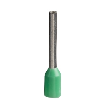 Końcówki kablowe pojedyńcze izolowane - rozmiar średni - 0,34 mm2 - zielona DZ5CE003