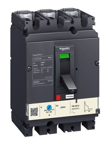 Wyłącznik z wywalaczem termomagnetycznym CVS100F TMD 63A 3P 3D LV510335