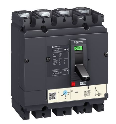 Wyłącznik z wywalaczem termomagnetycznym CVS100F TMD 32A 4P 4D LV510352