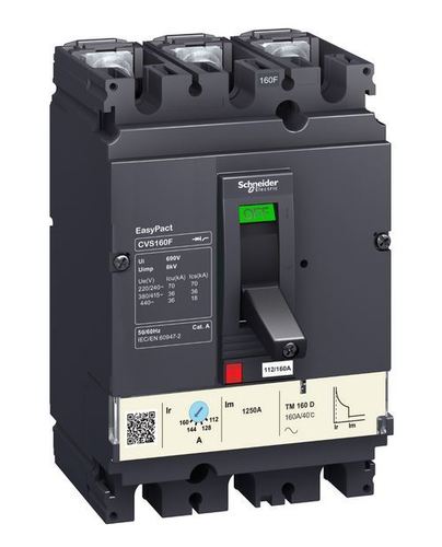 Wyłącznik z wywalaczem termomagnetycznym CVS160F TMD 160A 3P 3D LV516333