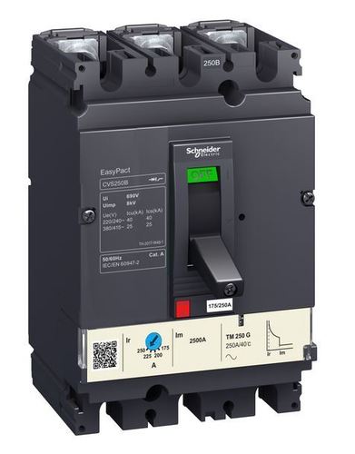 Wyłącznik z wywalaczem termomagnetycznym CVS250F TMD 160A 3P 3D LV525331