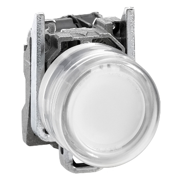 Przycisk monostabilny metalowy biały podświetlany 230V AC ATEX XB4BP183M5EX