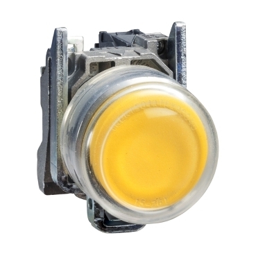 Przycisk monostabilny metalowy żółty podświetlany 24V 1NO ATEX XB4BP583B5EX