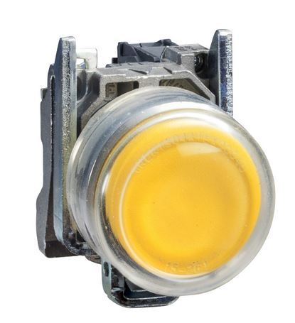 Przycisk monostabilny metalowy żółty podświetlany 24 - 110V 1NO ATEX XB4BP583BG5EX