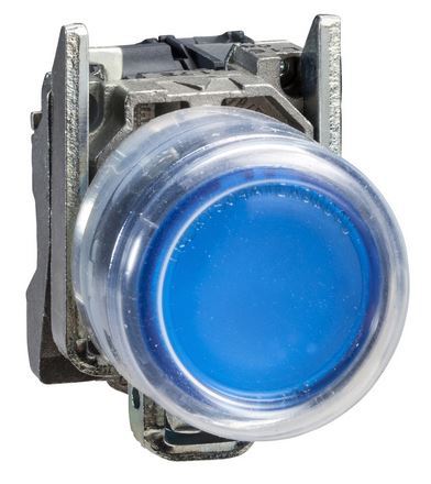Przycisk monostabilny metalowy żółty podświetlany 230V AC 1NO ATEX XB4BP683M5EX