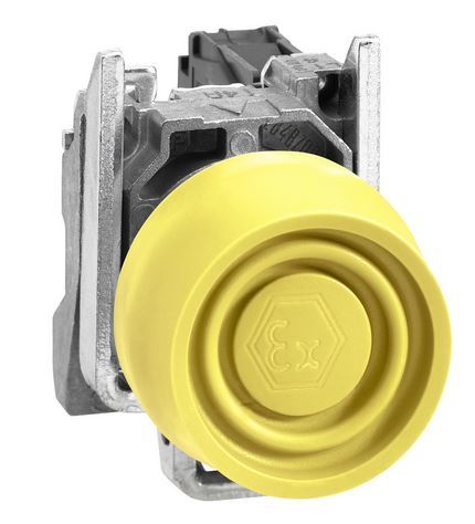 Przycisk monostabilny metalowy żółty 1NO ATEX XB4BPS51EX