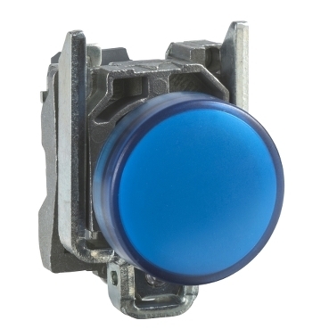 Lampka sygnalizacyjna metalowa 110V AC niebieska XB4BVG6