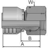 Złącze proste seria 43 rozmiar 10 DN16 średnica wew 15,9 mm przyłącze 5/8 BSP 1EA43-10-10