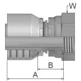 Złącze proste seria 46 rozmiar 12 DN19 średnica wew 19,1 mm przyłącze 5/8" BSP 19246-10-12
