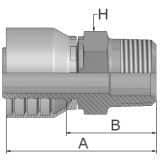 Złącze proste seria 48 rozmiar 4 DN6 średnica wew 6,4 mm przyłącze 1/8" NPTF 10148-2-4