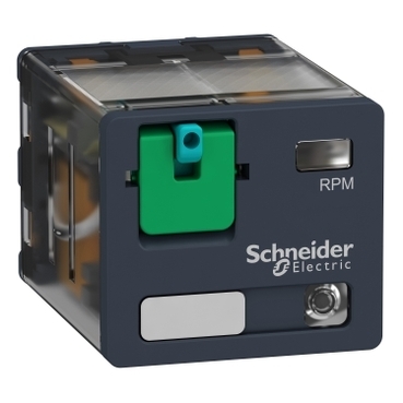 Przekaźnik mocy 24V DC styki 3 C/O 15A LED przycisk test RPM32BD