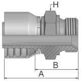 Złącze proste seria 48 rozmiar 8 DN12 średnica wew 12,7 mm przyłącze 3/8" BSP 1D948-6-8