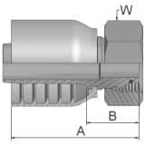 Złącze proste seria 70 rozmiar 8 DN12 średnica wew 12,7 mm przyłącze 12 mm DKOS 1C970-12-8