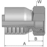 Złącze proste seria 70 rozmiar 12 DN19 średnica wew 19,1 mm przyłącze 22 mm DKOL 1CA70-22-12