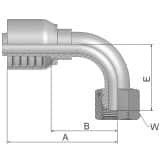 Złącze 90° kątowe seria 70 rozmiar 8 DN12 średnica wew 12,7 mm przyłącze 1/2" BSP 1EC70-8-8