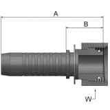 Złącze proste seria VS rozmiar 6 DN10 średnica wew 9,5 mm przyłącze 12 mm DKOL  KCAVS-12-6