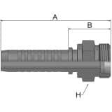 Złącze proste seria VS rozmiar 8 DN12 średnica wew 12,7 mm przyłącze 15 mm DKOL  KD0VS-15-8