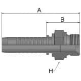 Złącze proste seria VS rozmiar 8 DN12 średnica wew 12,7 mm przyłącze 1/2" BSP KD9VS-8-8