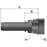 Złącze proste seria VS rozmiar 6 DN10 średnica wew 9,5 mm przyłącze 13/16" ORFS KJCVS-8-6