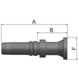 Złącze proste seria V6 rozmiar 20 DN31 średnica wew 31,8 mm przyłącze Flansza K4AV6-24-20