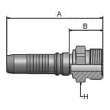 Złącze proste seria V4  rozmiar 16 DN25 średnica wew 25,4 mm przyłącze  ORFS  KJSV4-16-16