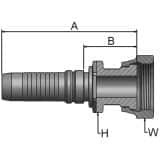 Złącze proste seria V6 rozmiar 20 DN31 średnica wew 31,8 mm przyłącze Flansza KX5V6-20-20