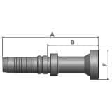 Złącze proste seria V6  rozmiar 20 DN31 średnica wew 31,8 mm przyłącze  Flansza Caterpillar  KXAV6-24-20