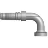 Złącze 90° kątowe seria V6 rozmiar 20 DN31 średnica wew 31,8 mm przyłącze Flansza Caterpillar KXNV6-24-20