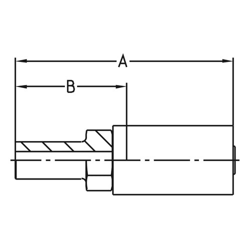 Złącze proste seria YX rozmiar 3 DN5 średnica wew 4,8 mm przyłącze Sandpipe 11DYX-6-03